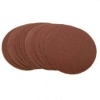 Круг абразивный Р180, 125 мм 10 шт на ворсовой основе под "липучку" MATRIX