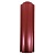 Евроштакетник метал. полукруглый 0,5 мм (128*1500 мм) цвет красное вино 3005