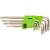 Набор ключей имбусовых Tamper TORX 9 шт, ТТ10-ТТ50, 45х, закаленные, удлиненные, никель СИБРТЕХ